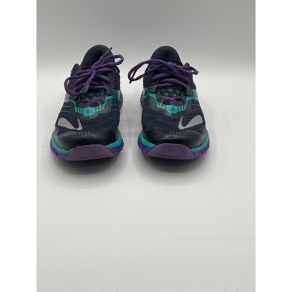 BROOKS WOMENS PURE GRIT 5 TRAIL RUNNING SNEAKER SHOE NAVY PURPLE TEAL SIZE 9 - Picture 9 of 11